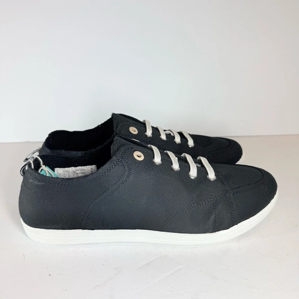 NWT Vionic Black Canvas Comfort Sneakers Women’s Size 12